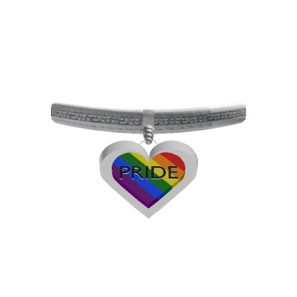 White Bling Pride Choker