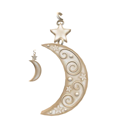 Magical Cresent Moon Earrings - Gold