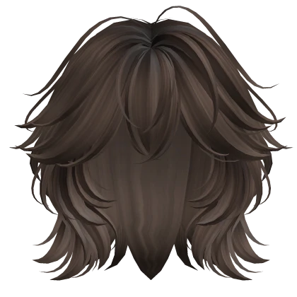 Super Messy Fluffy Wolf Cut (Brown)