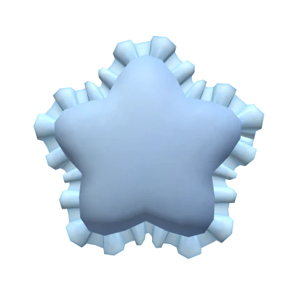 Blue Star Ruffled Pillow