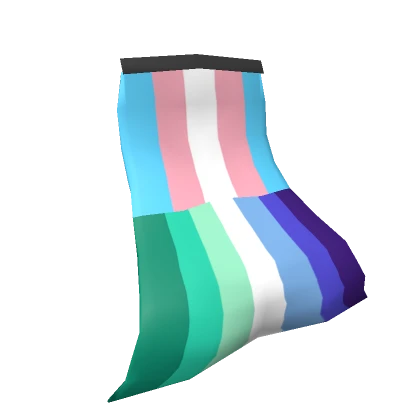 Trans-MLM Pride flag cape