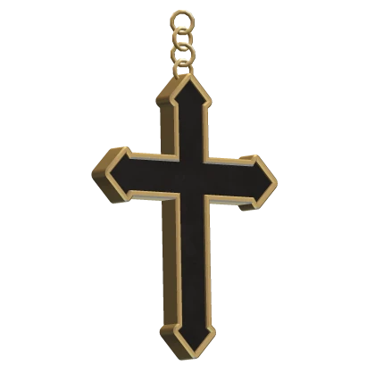 single gold cross earring