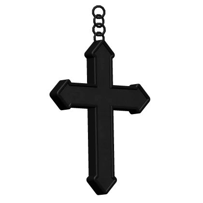  black cross earring