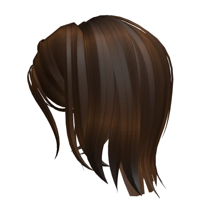 Short Layered Wolfcut Hair - Brown