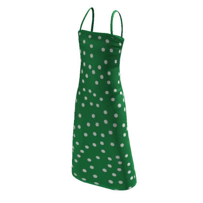 Carolina Herrera Green Polka Dot Dress - Klossette