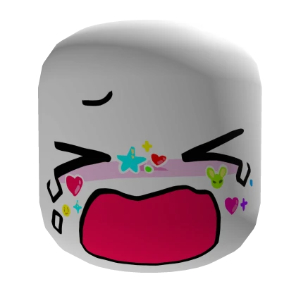 silly crying face with stickers V2