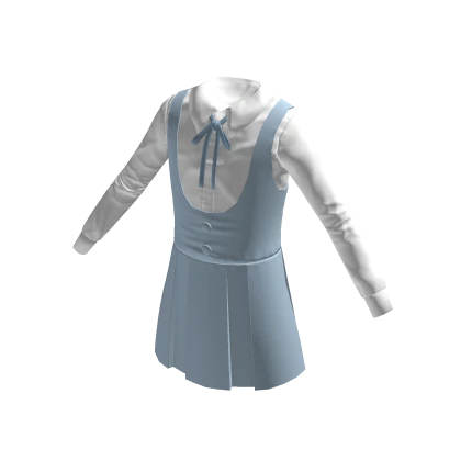 Pinafore dress : Light blue