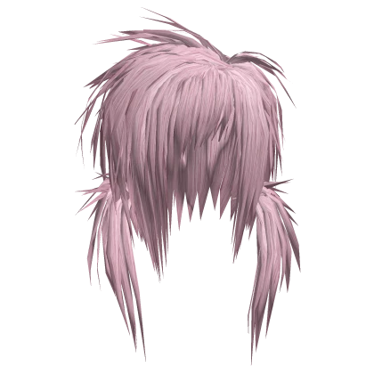 Messy Fried Scene Emo Pigtails (Pastel Pink)