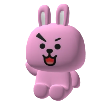 pink playful rabbit backpack 