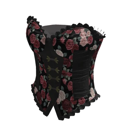 adidas Corset Top Black Roses