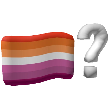 Lesbian Pride Flag Question Mark