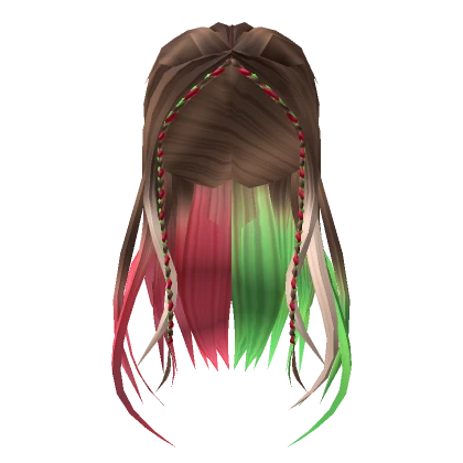 🍉Bella's Weave with Braided Bangs in Watermelon