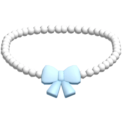 ♡ pearl ribbon bow necklace