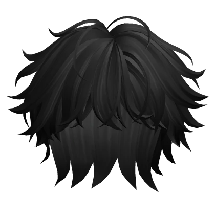Anime Fluffy Hair(Black)