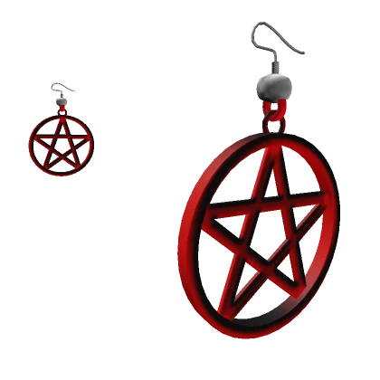 Red Star Earrings