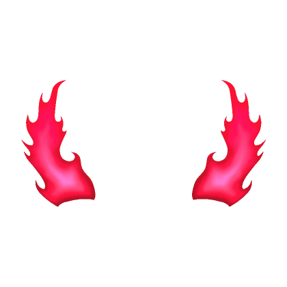 Glowing Red Fantasy Flames Horns