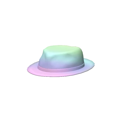 Pastel Rainbow Fedora