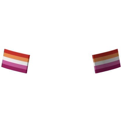 Lesbian Flag Face Stickers 🏳️‍🌈 [Lower]