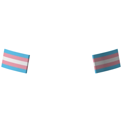 Trans Flag Face Stickers 🏳️‍🌈 [Upper]