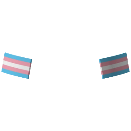 Trans Flag Face Stickers 🏳️‍🌈 [Lower]