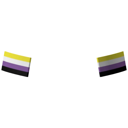 Nonbinary Flag Face Stickers 🏳️‍🌈 [Upper]