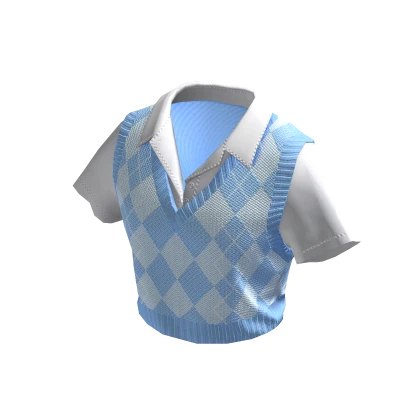 ✨ Blue Vest and School Shirt Academia