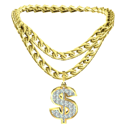 double gold money chain