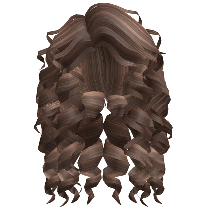Flowy Curly Hair (Brown Highlights)