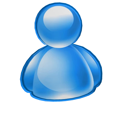 Blue Frutiger Aero Hair Clip