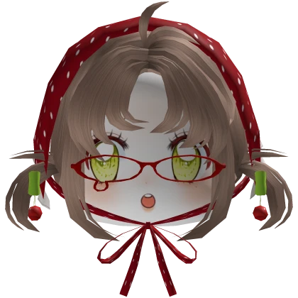 igari mori kei face bandana glasses in milktea