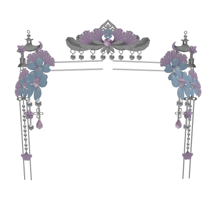 Traditional Silver Flower Hairpin | 银钗 Yin Chai