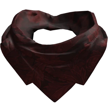 Big Bandana Neck Scarf Emo Vkei Red Floral Print