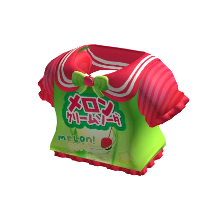 colorful harajuku igari melon soda shirt