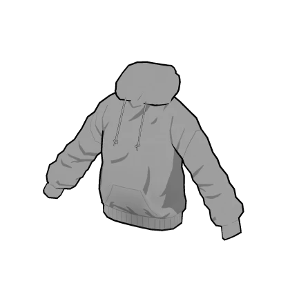 Black on White Toon Hoodie