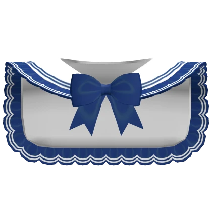 kawaii sailor bow collar in dark blue