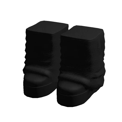 Black Leg Warmer Boots