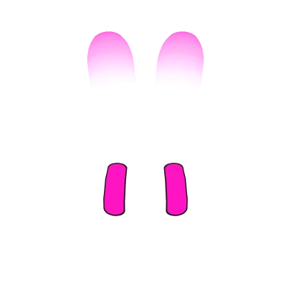 Pink Neon Bunny Head