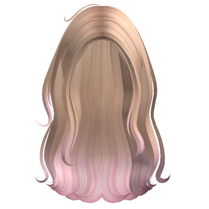 Long Messy Coconut Beachy Waves (Blonde & Pink)