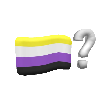 Nonbinary Pride Flag Question Mark