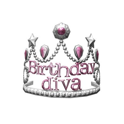 Birthday Diva Tiara | Light Pink & Silver