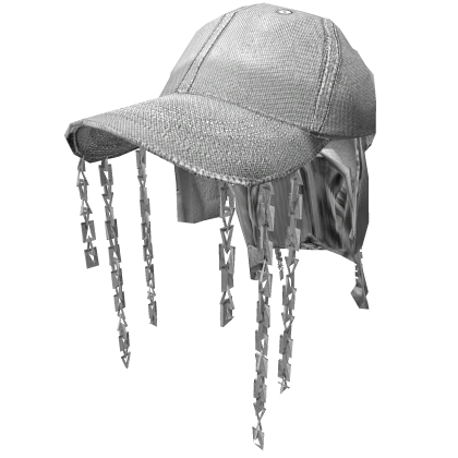 Thrifted Y2K White Cap Skater Hat