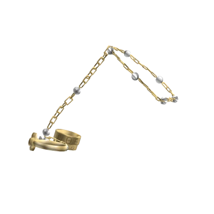 Clover Ring Stack w/ Hand Chain Bracelet Gold 3.0