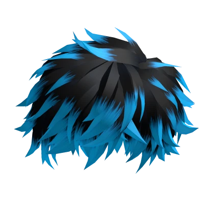 Black to Blue Messy Boy Hair Season 24