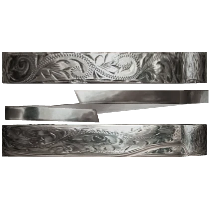Silver Gaian Bastion Bracelet Bangles