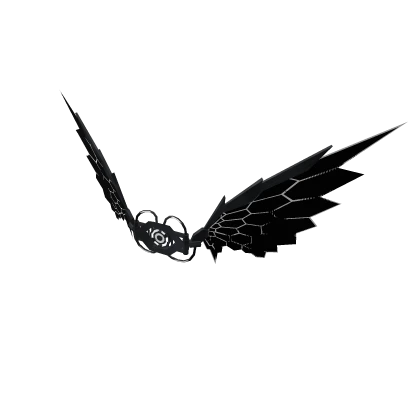 Glitching Black Mecha Honey Bee Honeycomb Wings