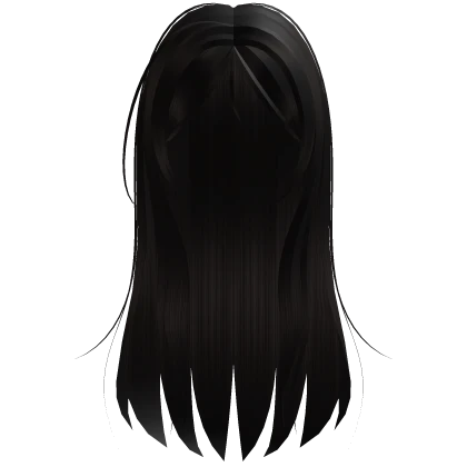 ୨୧ wispy sleepy anime girl long hair - dark brown