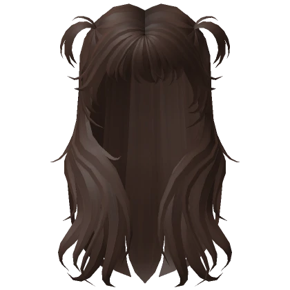 Wavy Wolfcut w Pigtails in Brown