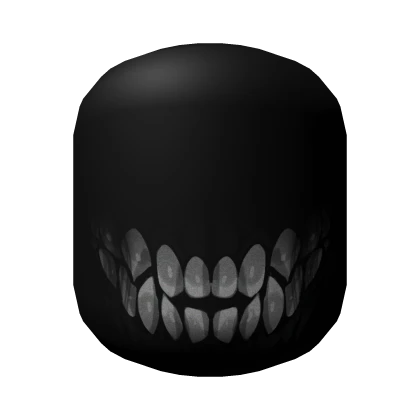 Horror Teeth Scary Eyeless Face [Void Black]