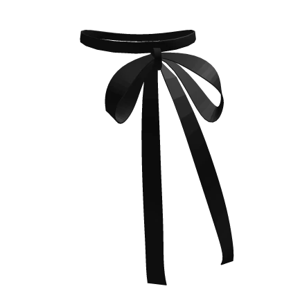 delicate side-tied black ribbon bow necklace 3.0