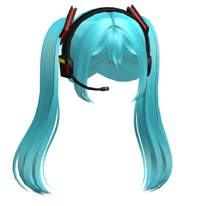 Hatsune Miku Hair with Headphones